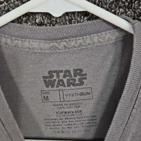 Star Wars Graphic T-Shirt Men's Medium Grey - Picture 2 of 5